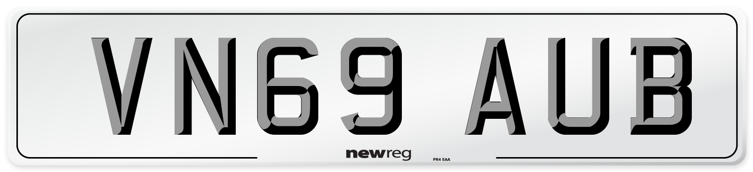 VN69 AUB Number Plate from New Reg